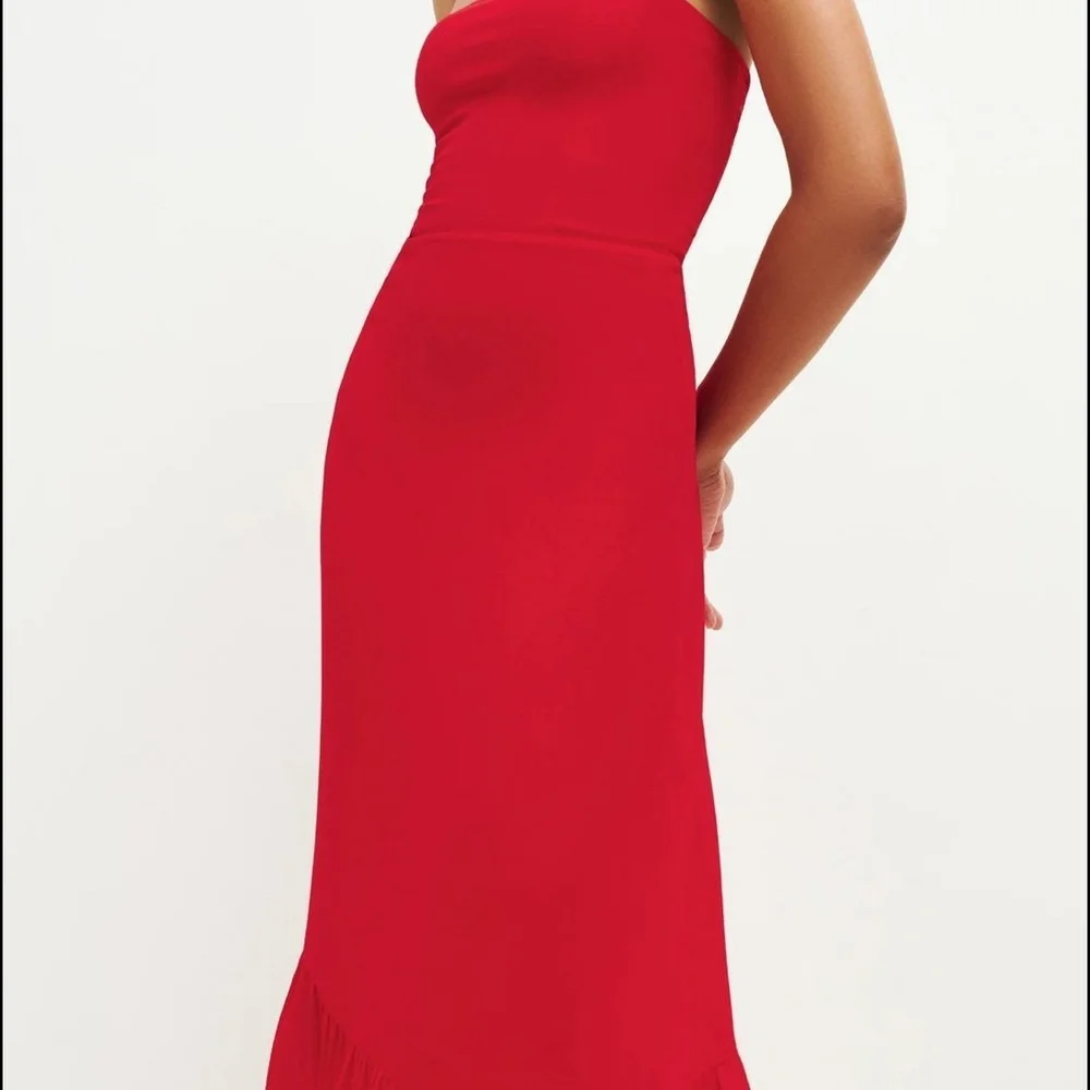Strapless Red Reformation Dress - Picture 4 of 4